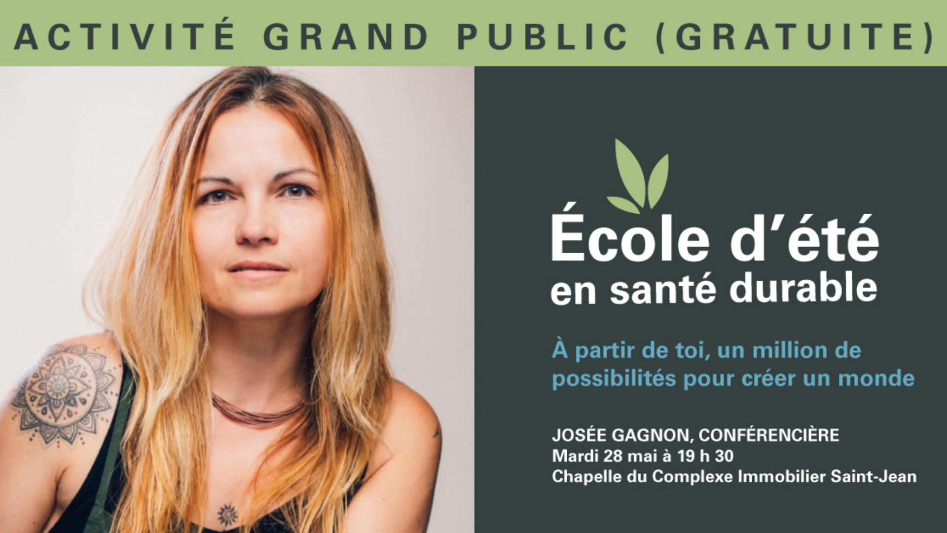 À partir de toi, un million de possibilités pour créer un monde